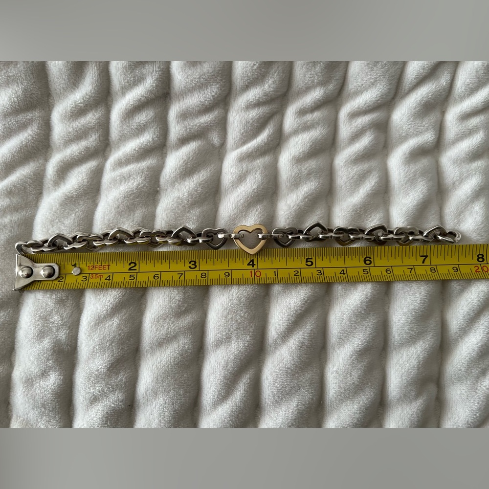 Discontinued Authentic Tiffany Two Tone Heart Bracelet in EUC - Picture 5 of 5